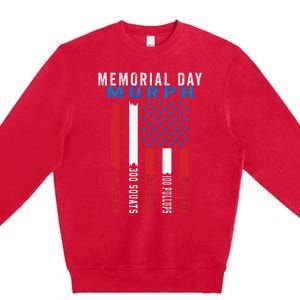 Murph Challenge American Memorial Day Workout Gym Premium Crewneck Sweatshirt