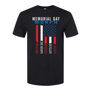 Murph Challenge American Memorial Day Workout Gym Softstyle CVC T-Shirt