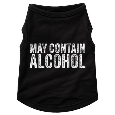 May Contain Alcohol Drinking Beer Tasting Funny Doggie Tank