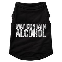 May Contain Alcohol Drinking Beer Tasting Funny Doggie Tank