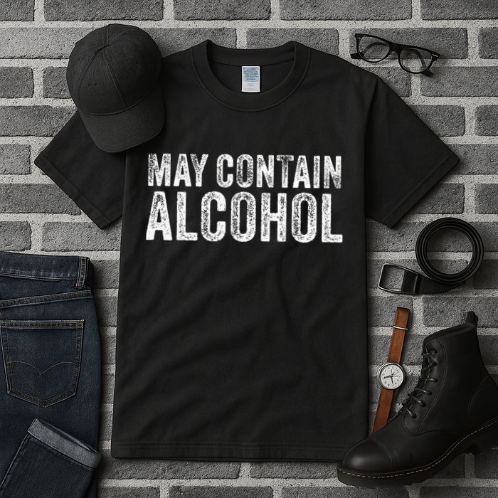 May Contain Alcohol Drinking Beer Tasting Funny Tall T-Shirt