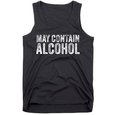 May Contain Alcohol Drinking Beer Tasting Funny Tank Top
