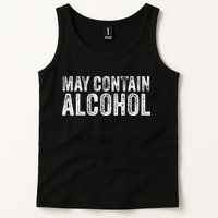 May Contain Alcohol Drinking Beer Tasting Funny Tank Top