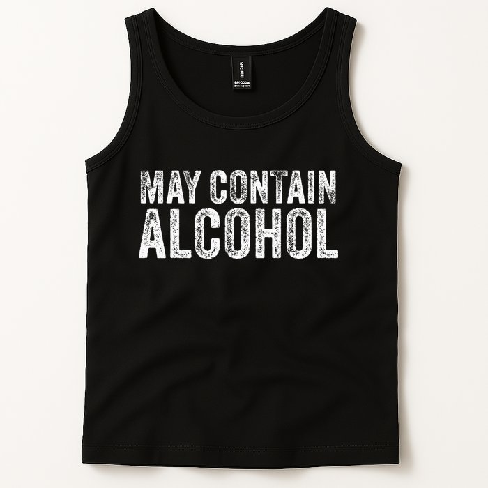 May Contain Alcohol Drinking Beer Tasting Funny Tank Top