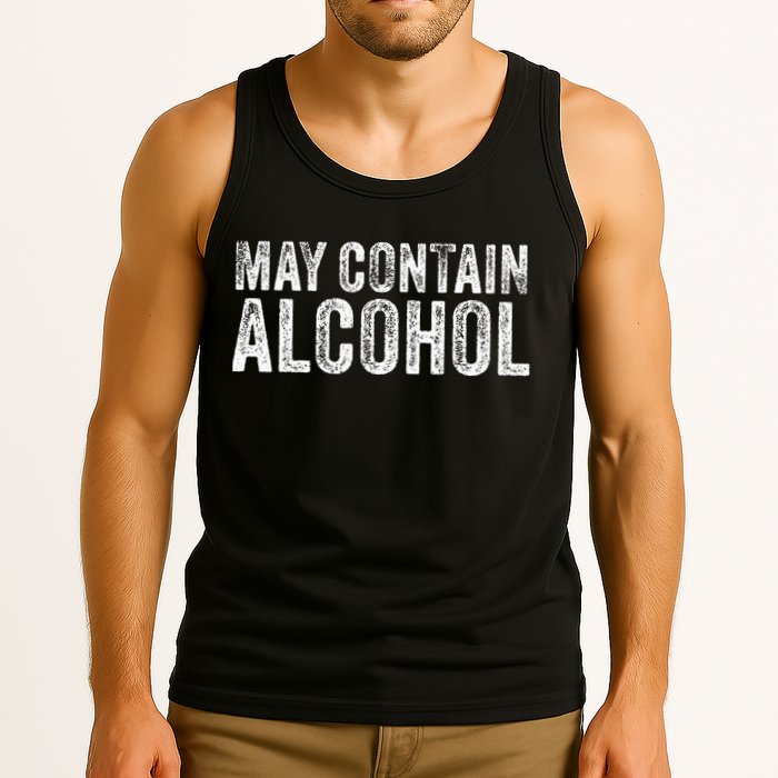 May Contain Alcohol Drinking Beer Tasting Funny Tank Top