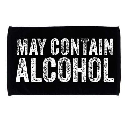 May Contain Alcohol Drinking Beer Tasting Funny Microfiber Hand Towel