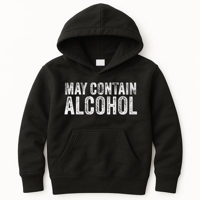 May Contain Alcohol Drinking Beer Tasting Funny Kids Hoodie
