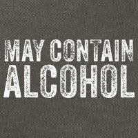 May Contain Alcohol Drinking Beer Tasting Funny Cotton Canvas Backpack