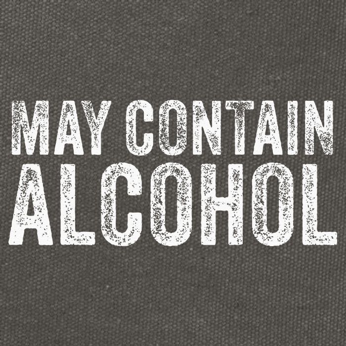 May Contain Alcohol Drinking Beer Tasting Funny Cotton Canvas Backpack
