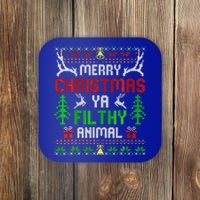 Merry Christmas Animal Filthy Ya  Coaster