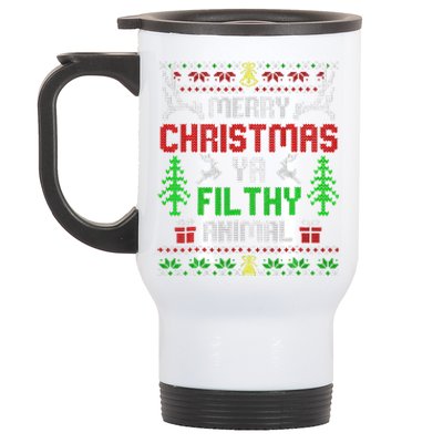 Merry Christmas Animal Filthy Ya  Stainless Steel Travel Mug