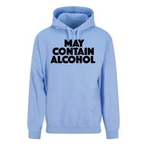 May Contain Alcohol Funny Party Outfit Drinking Quote Saying Unisex Surf Hoodie