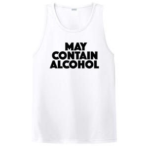 May Contain Alcohol Funny Party Outfit Drinking Quote Saying PosiCharge Competitor Tank