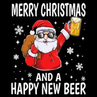 Merry Christmas And A Happy New Beer Ing Fun Christmas Gift Sustainable Bucket Hat
