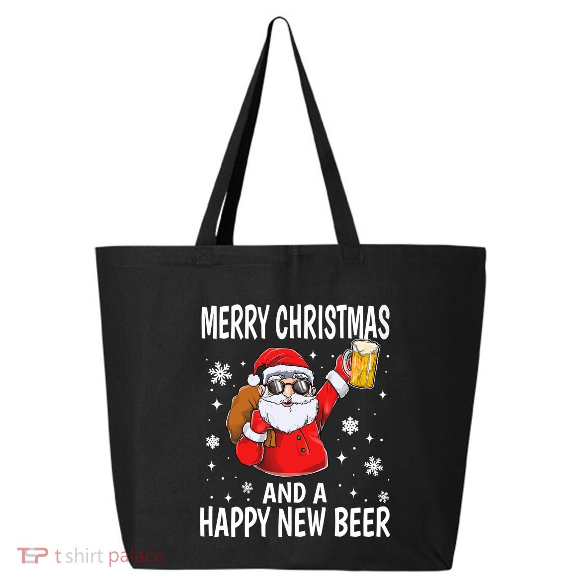 Merry Christmas And A Happy New Beer Ing Fun Christmas Gift 25L Jumbo Tote