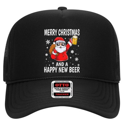Merry Christmas And A Happy New Beer Ing Fun Christmas Gift Trucker Hat