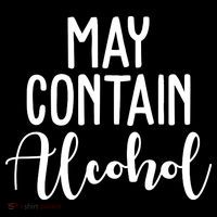 May Contain Alcohol Funny Flatbill Hat