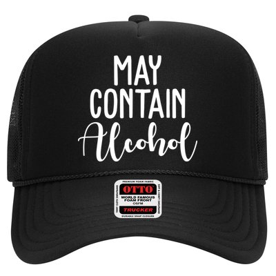 May Contain Alcohol Funny Trucker Hat