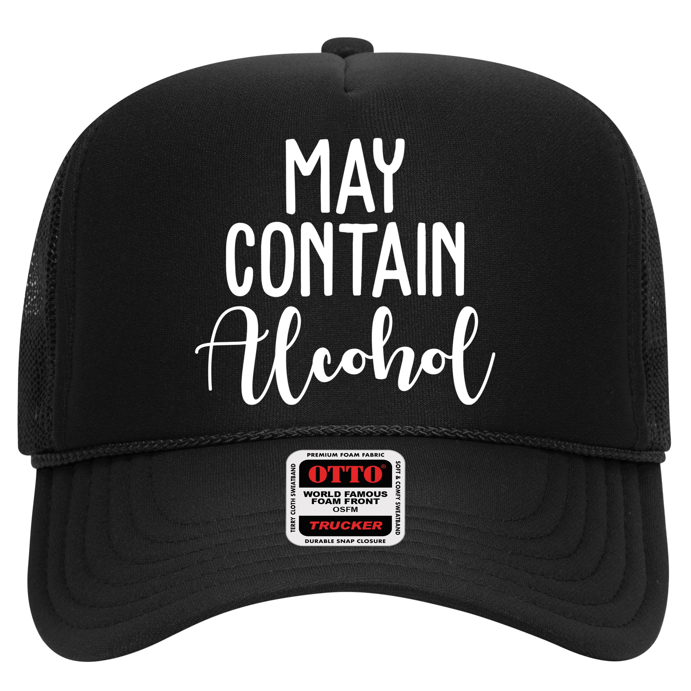 May Contain Alcohol Funny Hat