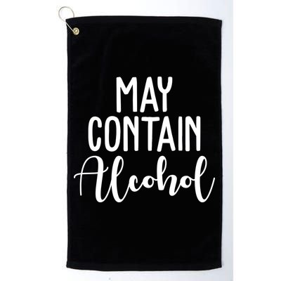 May Contain Alcohol Funny Golf Towel