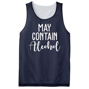 May Contain Alcohol Funny Mesh Reversible Basketball Jersey Tank