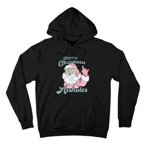 Merry Christmas Assholes Santa Dirty Humor Christmas Hoodie