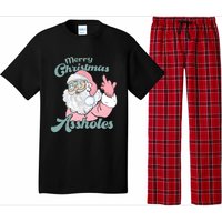 Merry Christmas Assholes Santa Dirty Humor Christmas Pajama Set