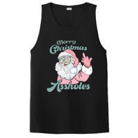 Merry Christmas Assholes Santa Dirty Humor Christmas PosiCharge Competitor Tank