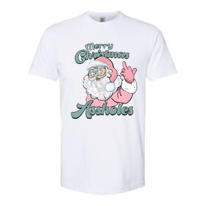 Merry Christmas Assholes Santa Dirty Humor Christmas Softstyle CVC T-Shirt