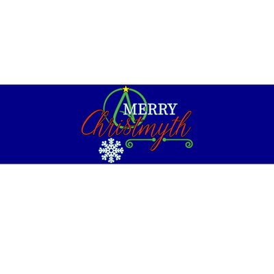 Merry Christmyth Atheist Christmas Gift (Color) Bumper Sticker