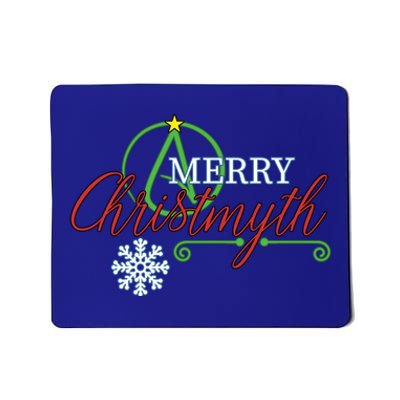 Merry Christmyth Atheist Christmas Gift (Color) Mousepad