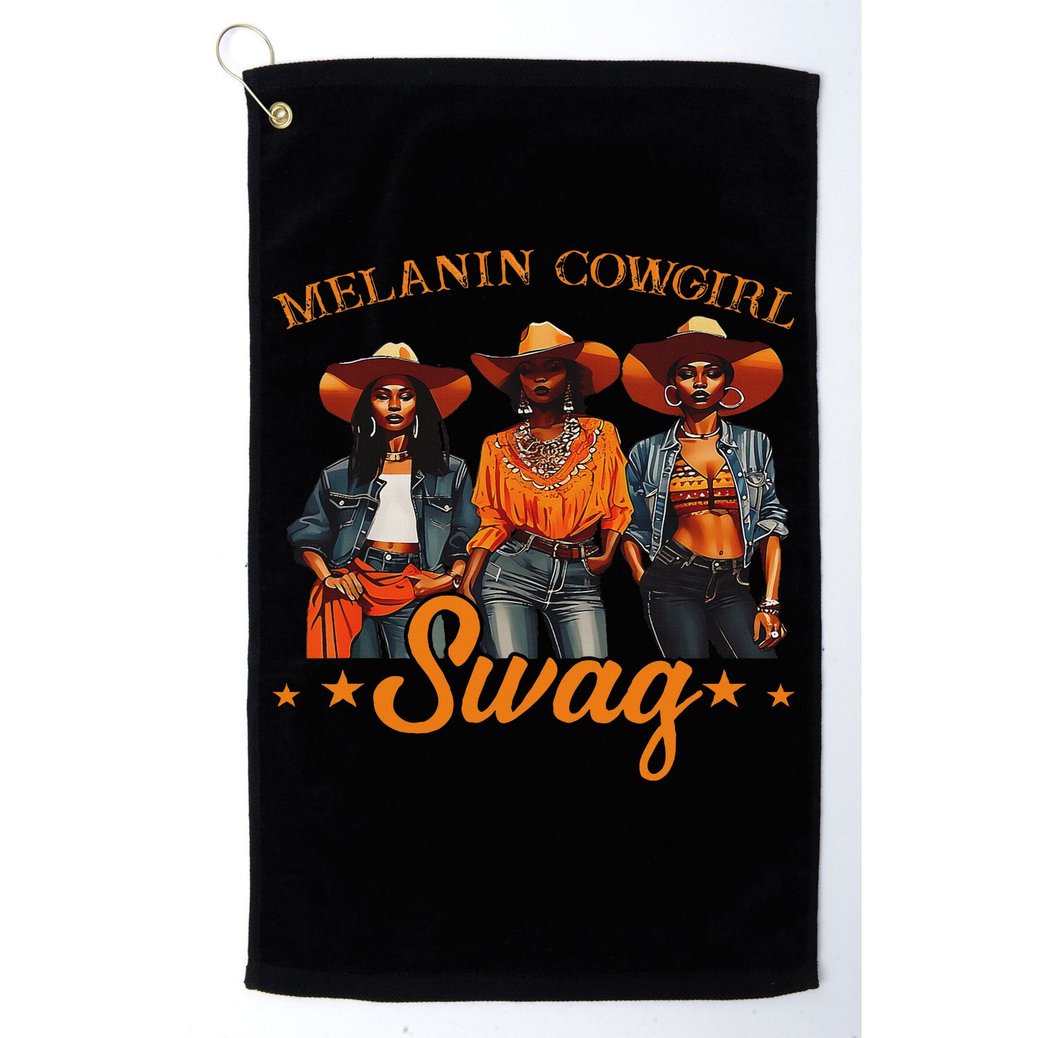 Melanins Cowgirls African Melanins Cowgirl Black History Golf Towel