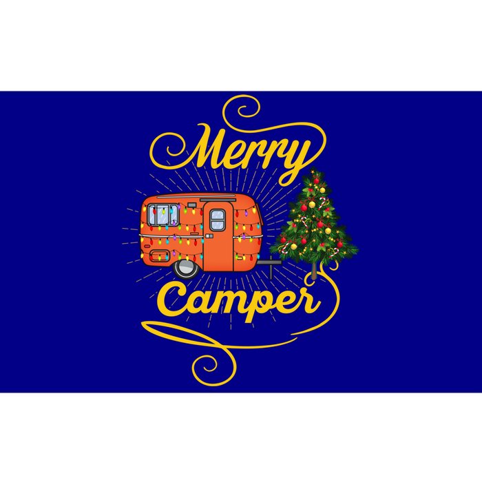 Merry Camper And Christmas Camping Lovers Gift Bumper Sticker