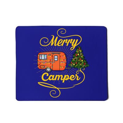 Merry Camper And Christmas Camping Lovers Gift Mousepad