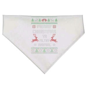 Merry Christmas Animal Filthy Ya Xmas Pajama USA-Made Doggie Bandana