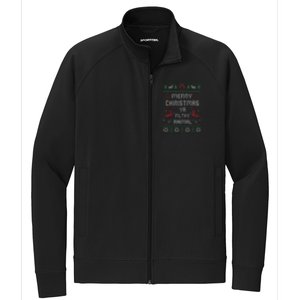 Merry Christmas Animal Filthy Ya Stretch Full-Zip Cadet Jacket