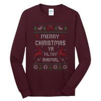 Merry Christmas Animal Filthy Ya Tall Long Sleeve T-Shirt