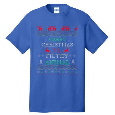 Merry Christmas Animal Filthy Ya Xmas Pajama Family Matching  Tall T-Shirt