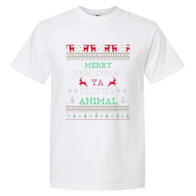 Merry Christmas Animal Filthy Ya Xmas Pajama Family Matching  Garment-Dyed Heavyweight T-Shirt