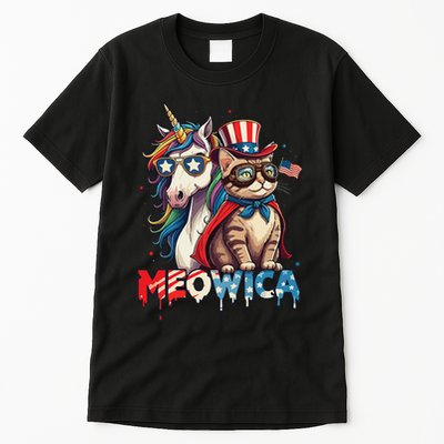 Meowica Cat And Unicorn Tall T-Shirt