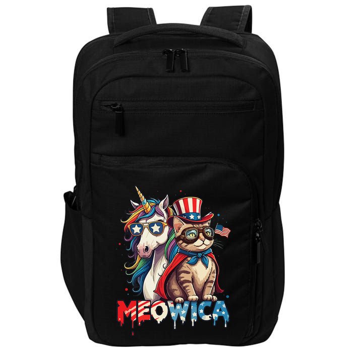 Meowica Cat And Unicorn Impact Tech Backpack