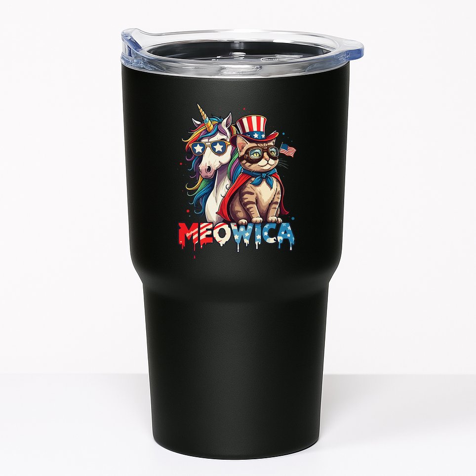 Meowica Cat And Unicorn Tumbler