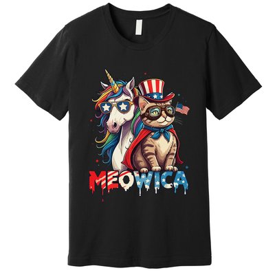 Meowica Cat And Unicorn Premium T-Shirt