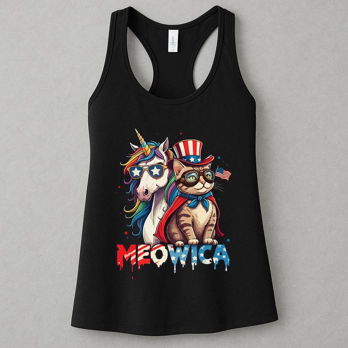 Meowica Cat And Unicorn Womens Tank Top