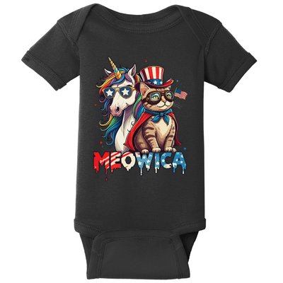 Meowica Cat And Unicorn Baby Bodysuit