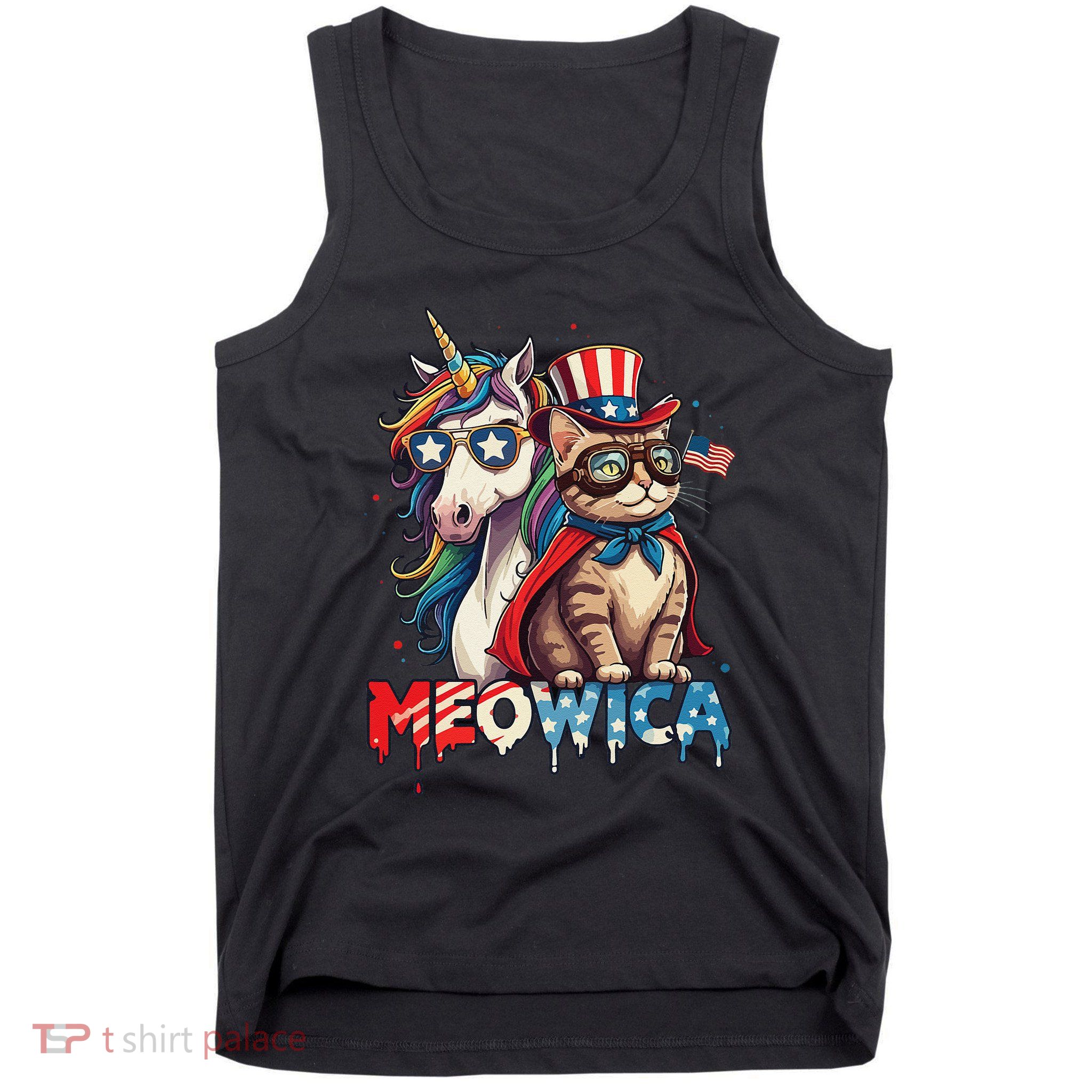 Meowica Cat And Unicorn Tank Top