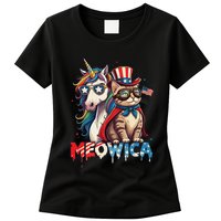 Meowica Cat And Unicorn Womens T-Shirt