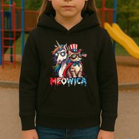 Meowica Cat And Unicorn Kids Hoodie