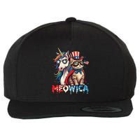 Meowica Cat And Unicorn Wool Snapback Cap