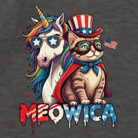 Meowica Cat And Unicorn Vector Backpack